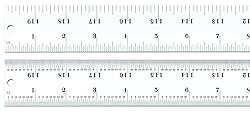 Starrett C404R-120 Heavy Spring Tempered Steel Rule