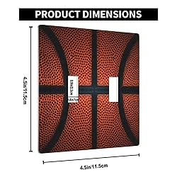 Pznen Basketball 2-Gang Wall Plate Dual Switch