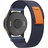 Koazon Trail Loop Nylon 20mm Watch Bands Compatible with Garmin Forerunner 55/165/Vivoactive 5/6,Soft Breathable Adjustable Sports Replacement Strap for Garmin Venu Sq 2/Sq/Venu Men Women