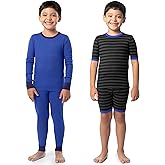 Fruit of the Loom boys 4-piece Tight Fit Pajama Set