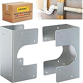UPVONT Stud Shoes for Double 2X Studs, 16-Gauge Galvanized Stud Shoes, 6.25" Height, 3" Width, Fits Up to 2 3/8" OD Pipes – T
