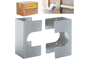 UPVONT Stud Shoes for Double 2X Studs, 16-Gauge Galvanized Stud Shoes, 6.25" Height, 3" Width, Fits Up to 2 3/8" OD Pipes – T