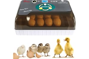 TRENDBOX Incubator 12-35 Eggs Fully Automatic Poultry Hatcher Machine Small General Digital Incubators Breeder for Hatching Chicken Duck Goose Quail Turkey Birds