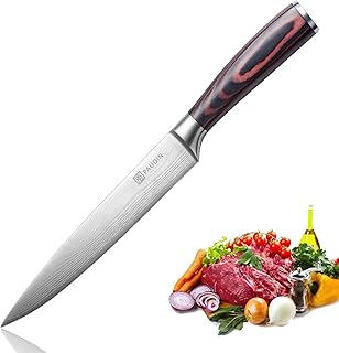 PAUDIN 20cm Fleischmesser Kochmesser Besteck Küchen Messer aus deutschem Edelstahl, scharfe Küchenmesser mit Lange und schmale Klinge