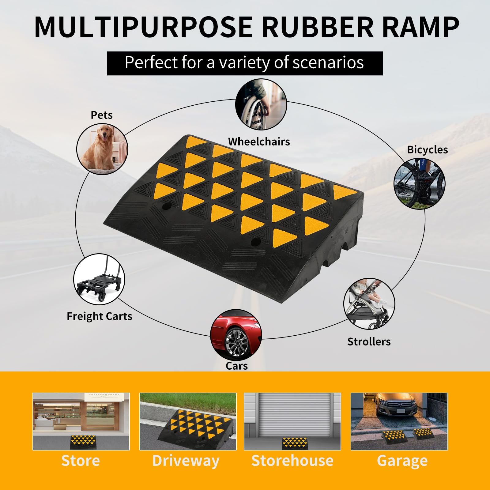 6 Inch Ramp Mua Rubber Curb Ramp 6