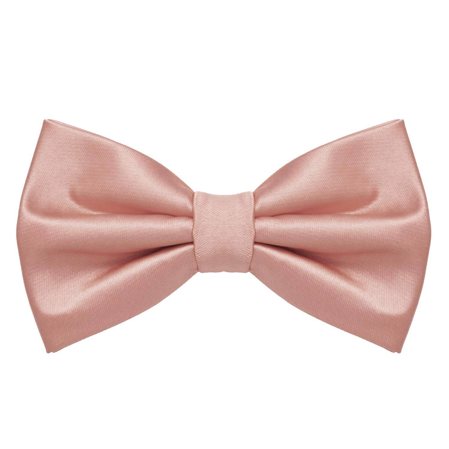MASADA bow tie dusk pink - men's accessory in silk-look, continuously adjustable, handmade with hook closure - 12 x 6 cm