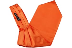 Dan Smith Solid Feel Silk Cravat Tie For Wedding Famliy Shirt Cravat Scarves Pocket-Square Cuff Set