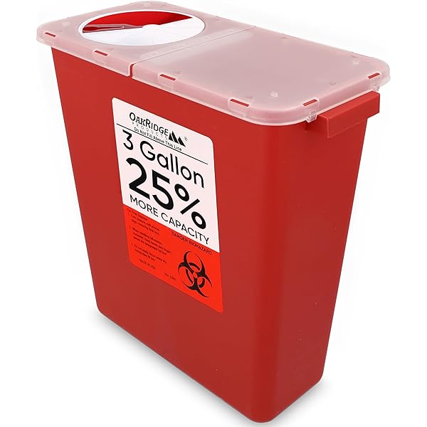 Amazon.com: BD Sharps Collector 8.2 qt Large, Red : Health & Household