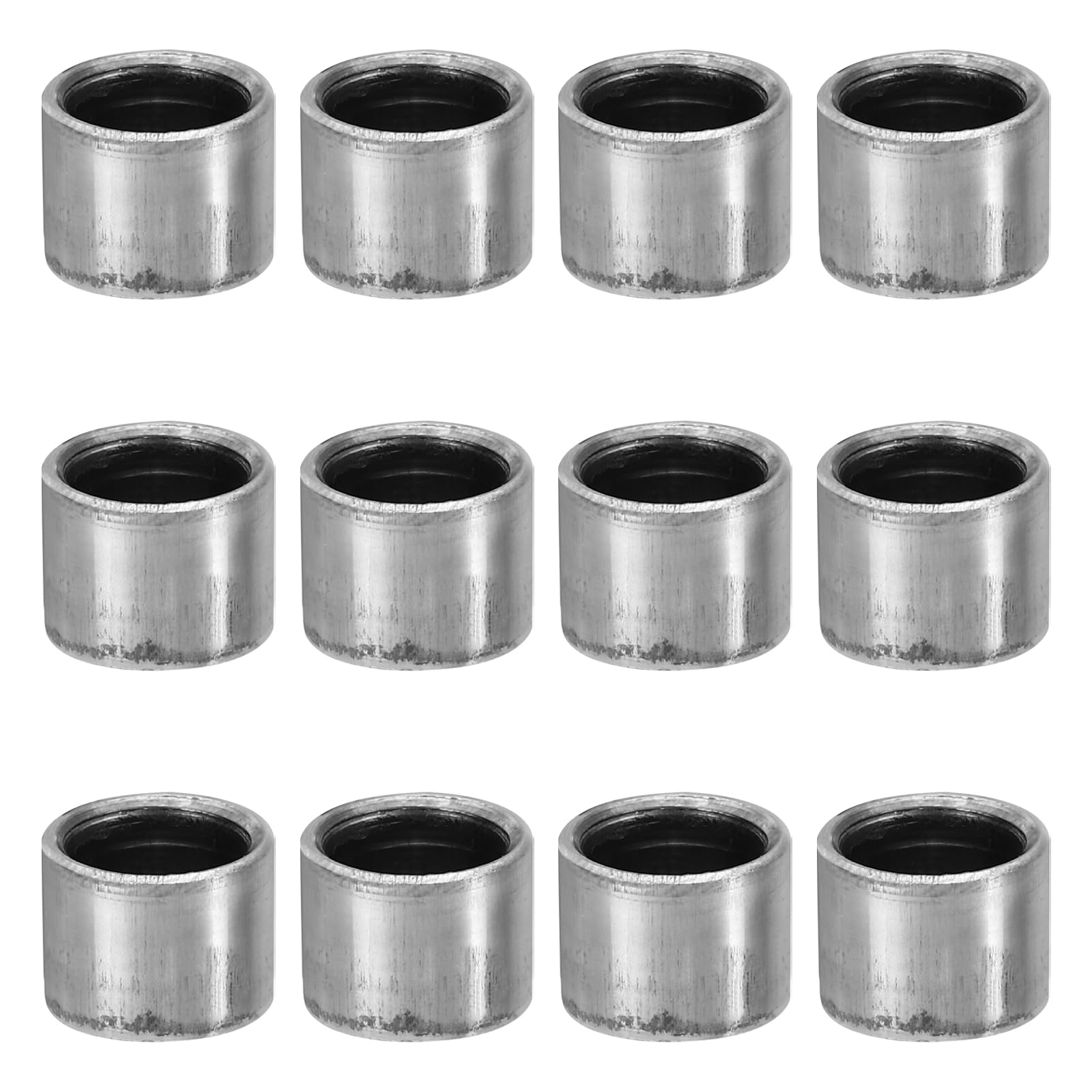 PATIKIL M8 Steel Spacers, 24 Pcs Metal Spacers Steel 8mm ID x 11mm OD x 8mm L Carbon Steel Spacer Screw Standoff Round for 5/16in or M8 Screw Bolts