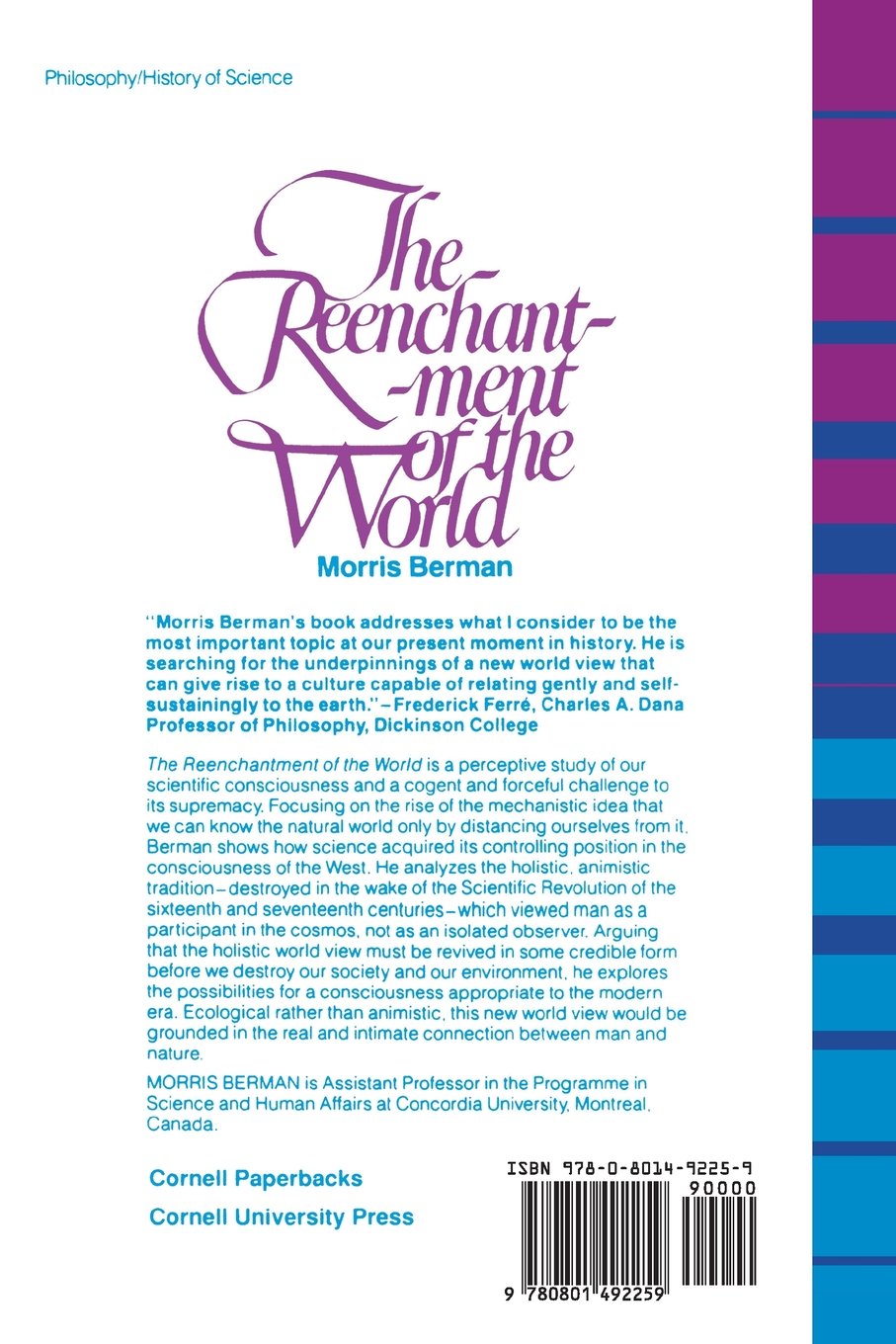 The Reenchantment Of The World Berman Morris 9780801492259 Amazon Com Books