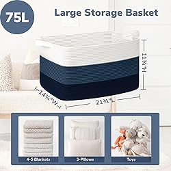 Goodpick Storaget Basket, 21.6" x 14.9" x