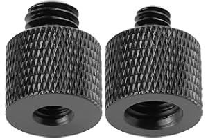 Frgyee 1/4 to 3/8 Adapter and 3/8 to 1/4 Adapter Male to Female Camera Screw Tripod Adapter for Camera Tripod, Mount, Monitor