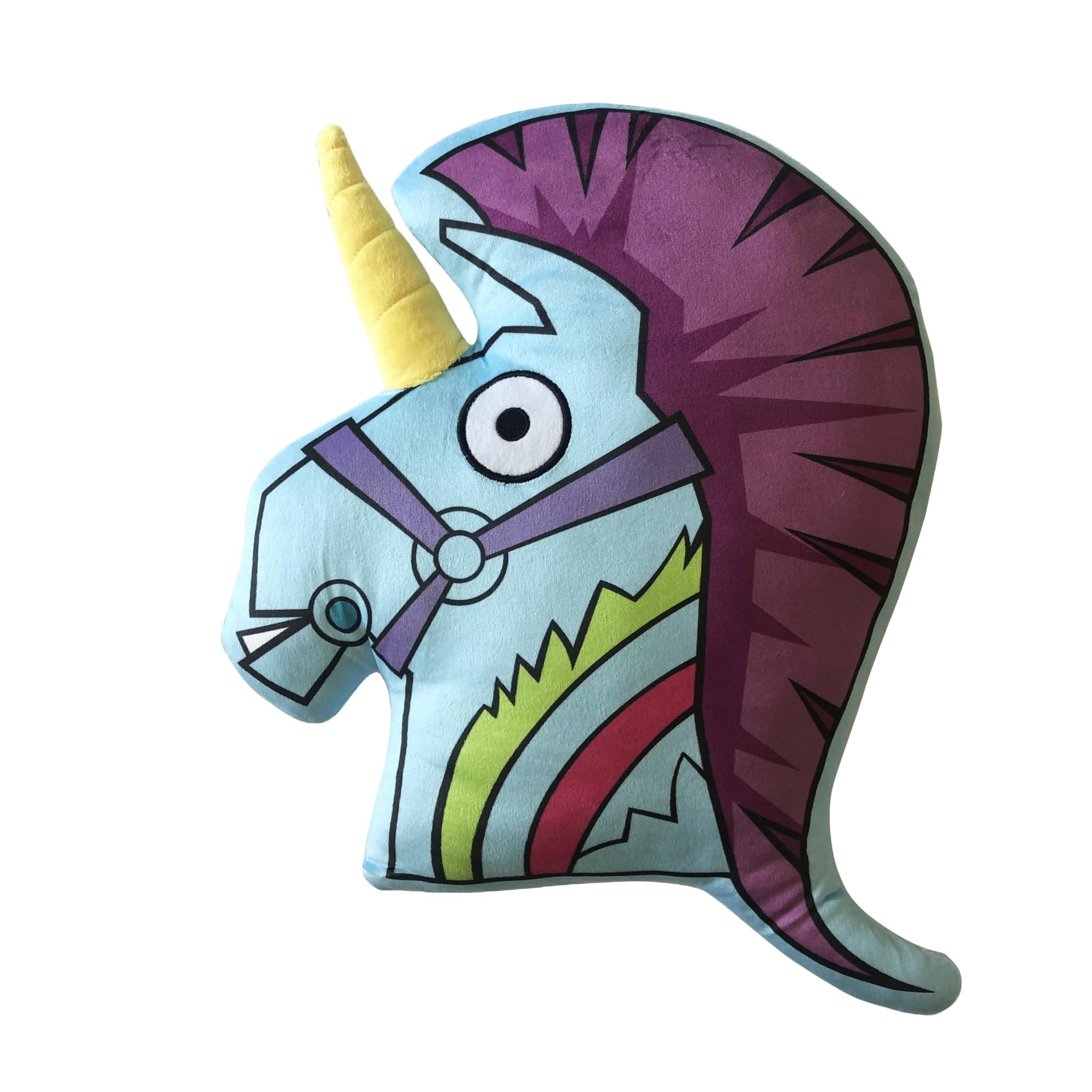 Homadict - Fortnite Cushion - Unicorn - Decorative Accessory - Soft and Fluffy - Dimensions 40 X 35 cm - Officially Licensed Fortnite