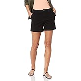 Amazon Essentials Women's Mid-Rise Slim-Fit 5 Inch Inseam Khaki Shorts (Available in Straight and Curvy Fits)