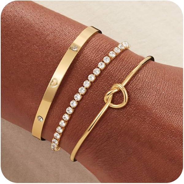 Long Tiantian 2PCS Arm Cuff For Women Gold Upper Arm Bangles Bracelet Jewelry Summer