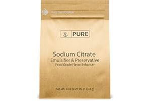 Pure Original Ingredients Sodium Citrate (4 oz) Preservative & Emulsifier for Molecular Gastronomy