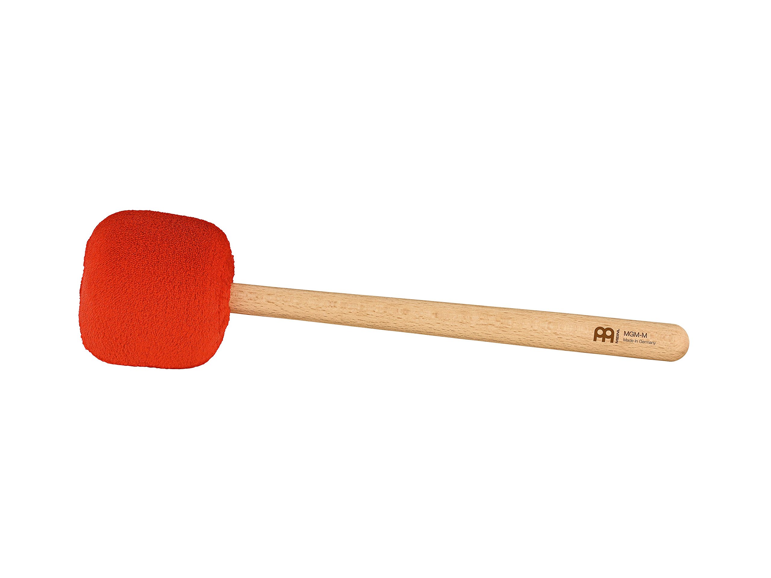 Sonic Energy Gong Mallet Medium – Orange mallet with beechwood handle, Sweet Tangerine – For gong players, meditation, percussion – Sheep’s wool, synthetic fleece (MGM-M-ST)