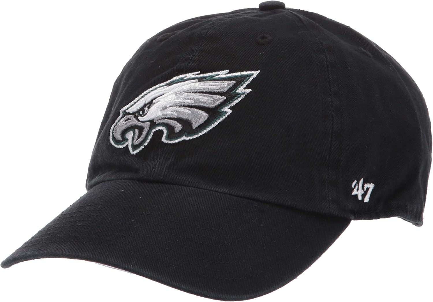 Philadelphia Eagles 47 Brand NFL Clean Up Adjustable Hat Black