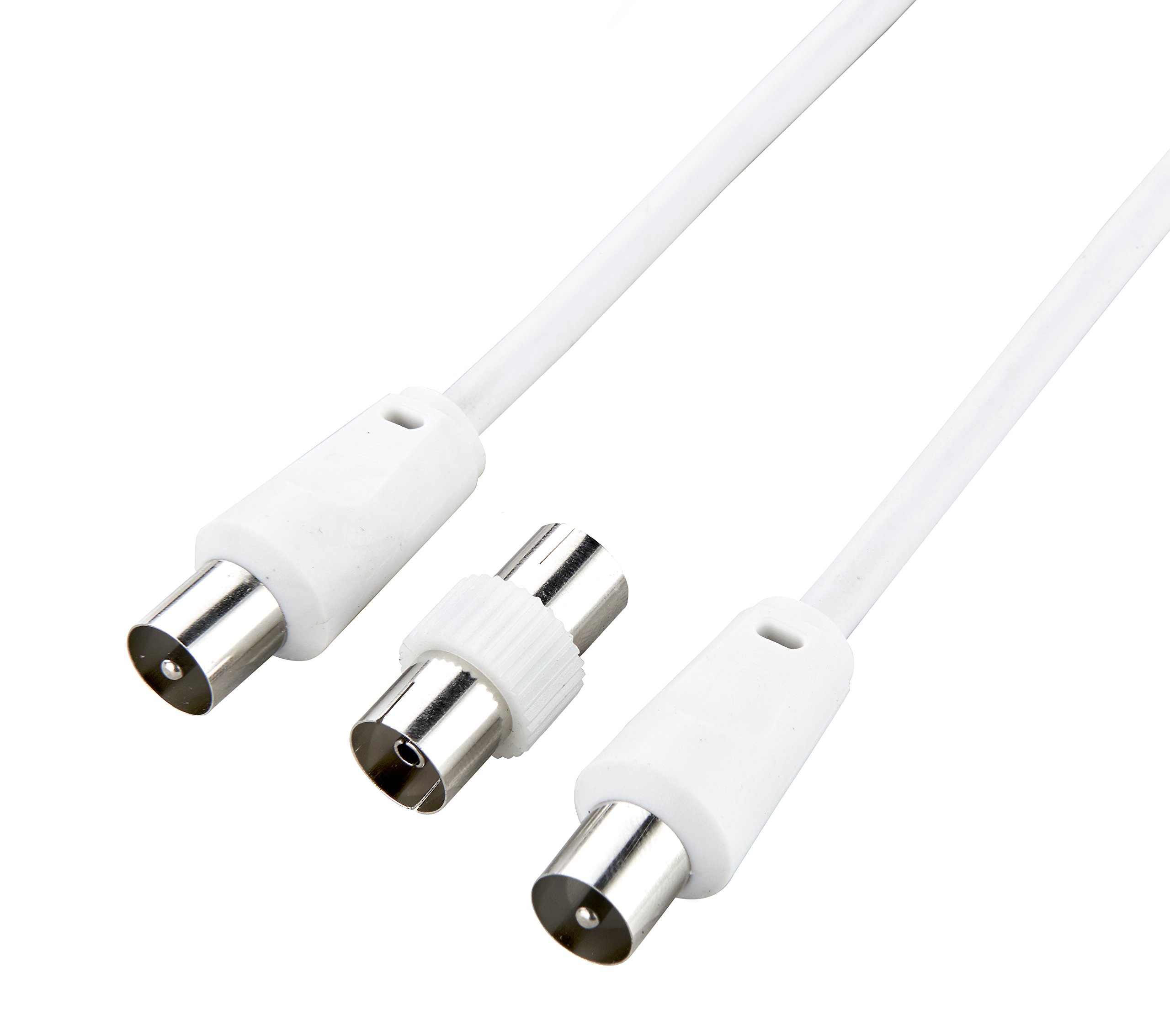Ross TVLC10-RO TV Coax Cable, White