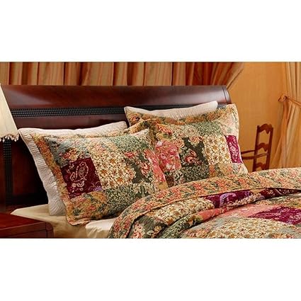 Amazon Com 2 Piece French Country Pillow Shams King Set Antique