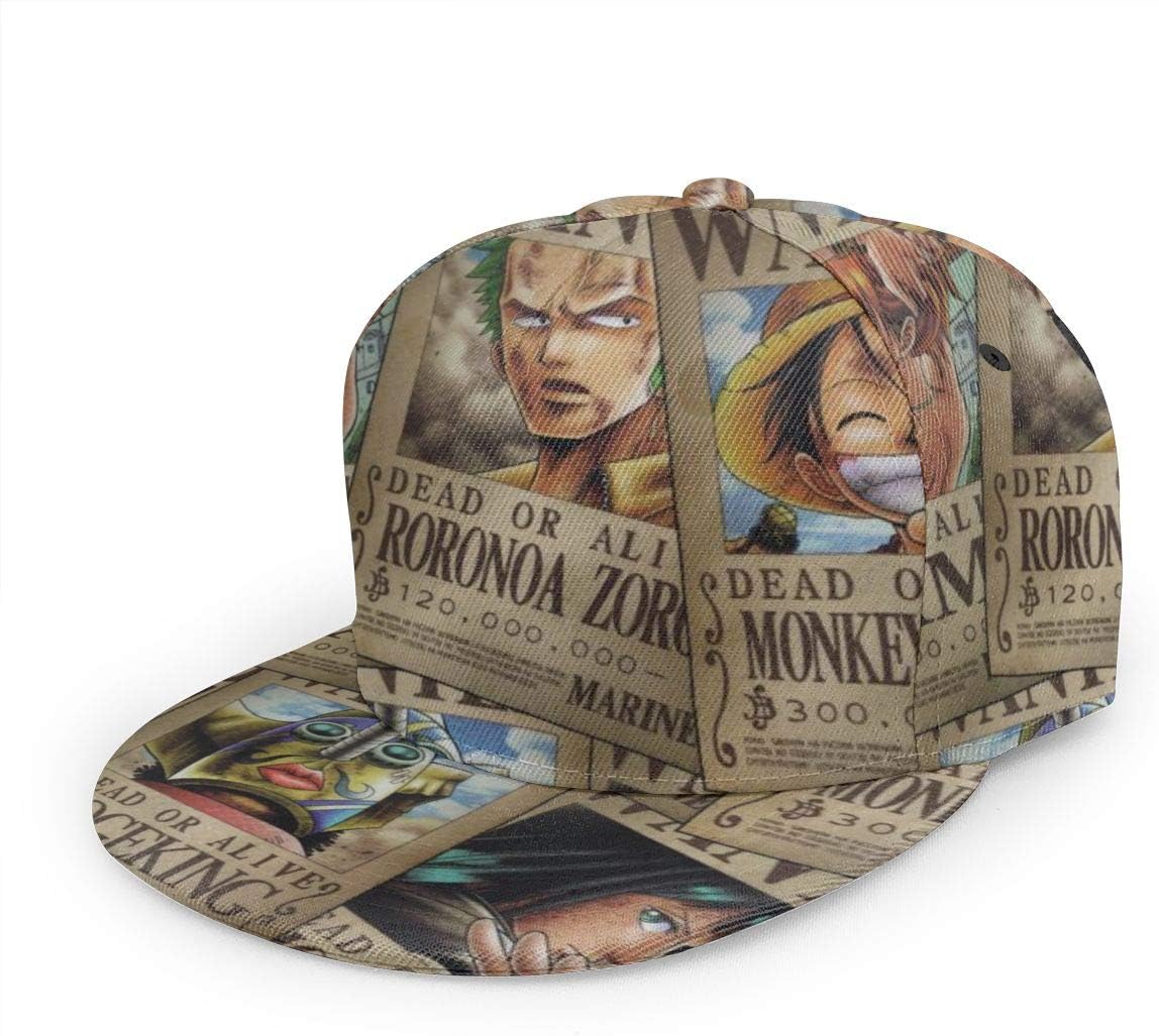 70 Off Halistran One Piece Men Women Anime Popular Snapback Hats Flat Adjustable Bill Baseball Hip Hop Cap Sublimated All Over Print Hat Official Quality Www Angryowl In