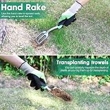 LBSTP 10 Piece Garden Tool Set with Storage Bag Garden Tools Gift Kit view 4