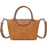 Quilted Crossbody Bags for Women, Lightweight Hobo Shoulder Bag, Casual Tote Handbags Autumn Suede Purse for Daily Outdoor