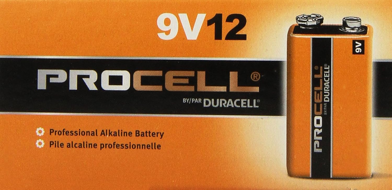 Procell 9V Alkaline Battery Bulk Pack - 72 Per Package: Electronics