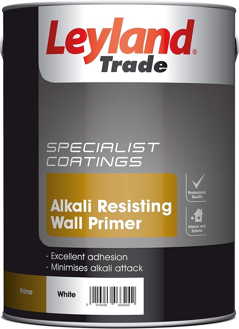 Leyland Trade Alkali Resisting Wall Primer White 5L Masonry Sealant Adhesion