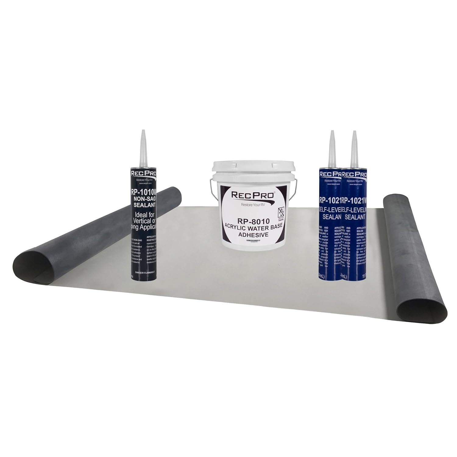 Dicor EPDM RV Slideout Rubber Roof Kit 4' Wide RV Slideout Roof Repair Camper