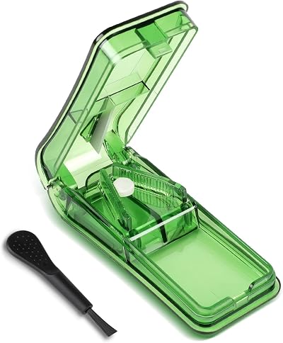 Opret Pill Cutter Pill Splitter with Blade for Small Large Pills Vitamins