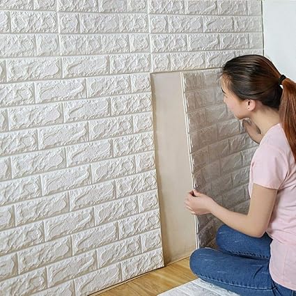 Precisiondecor 3d Brick Wall Stickers Panel Self Adhesive Peel And