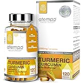 Turmeric Curcumin Supplement with Black Pepper Extract 1500mg – Absorption, Supports Joint Health – Non-GMO, 120 Vegan Capsules