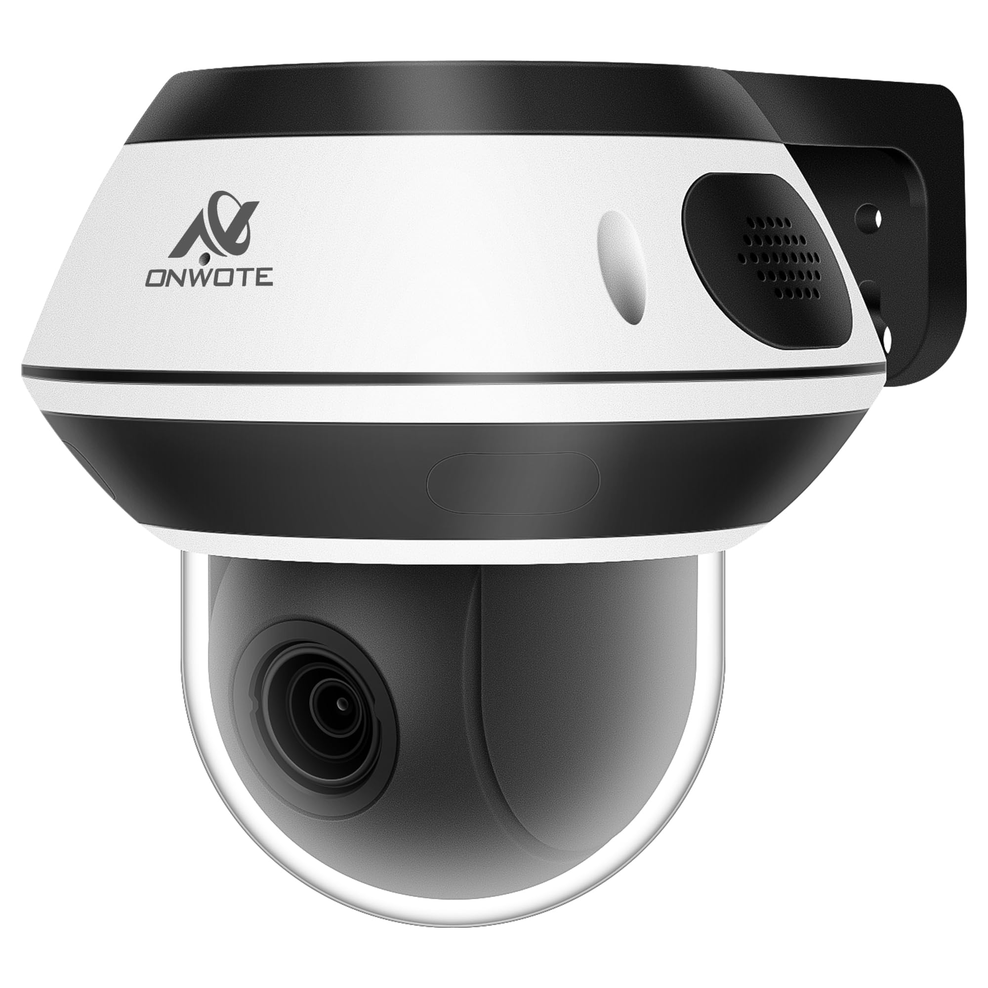 Photo 1 of ONWOTE PTZ PoE IP Security Camera, 350° Pan 87° Tilt 5X Optical Zoom 4K 8MP, 2 Way Audio, 2.7-13.5mm Motorized Lens, AI Human Vehicle Detection, 60ft-100ft IR, Outdoor Dome with Audio