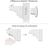 Dokon Child Safety Magnetic Cupboard Locks 10 Locks 2 Keys No Screws view 3