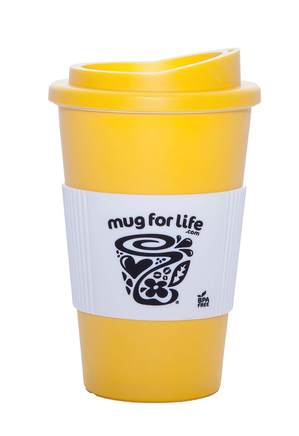 The Original Mug For Life BPA Free Eco Travel Mug (Yellow) Amazon.co.uk Kitchen & Home