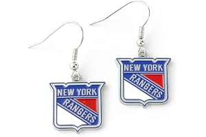 aminco NHL womens NHL Logo Dangler Earrings