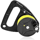 Diving Reel with Thumb Stopper, Heavy Duty 46m/150ft Line for Kayak Anchor | SMB Scuba Ratchet Dive Reel with Handle Stop Switch for for Cave, Wreck, Drift Diving and More Underwater Activities