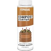 Compost Starter &amp; Accelerator - Liquid Compost Booster, 8 oz | Speeds Up Cold Piles, Feeds Compost Microbes, Kickstarts Microbial Activity, Living Bacteria Blend