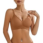 Wireless Bras for Women Bralette - Womens Seamless Push Up Full Coverage Wirefree Padded Sleep Bra with Support and Lift