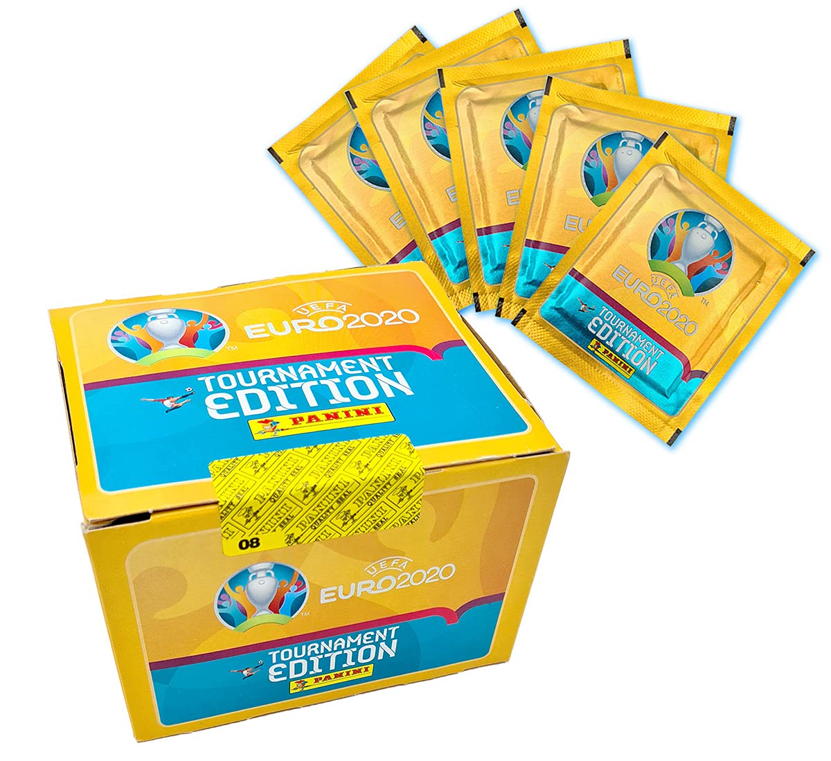 Panini UEFA Euro 2020™ Tournament Edition - Official Sticker Collection - Sticker Bonus Bundle (Box of 100 and 5 Bags Bonus)
