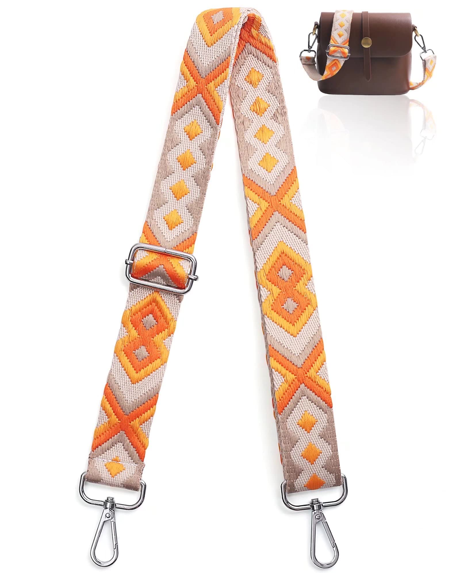 3.8cm Wide Shoulder Strap Adjustable Replacement Belt Crossbody Canvas Bag Handbag