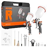 REFINE HVLP Air Gravity Spray Gun Sets, 2-Spray