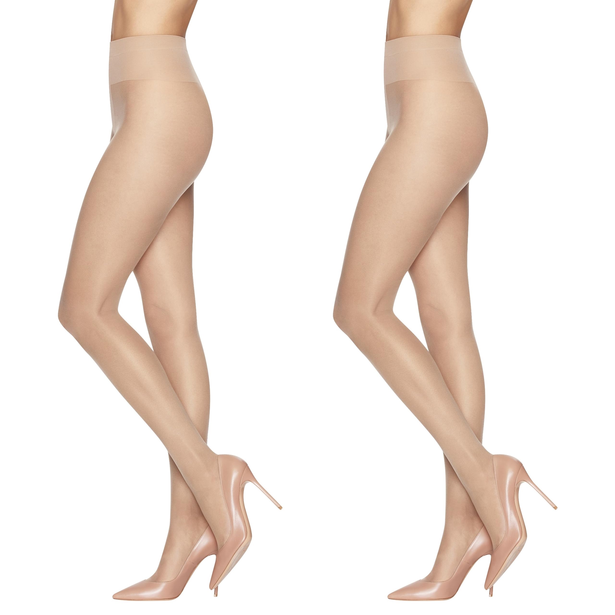 Photo 1 of L'eggs Sheer Energy Standard-Panty Sheer Toe Nylon Pantyhose, Nude, Size A (Pack of 2)