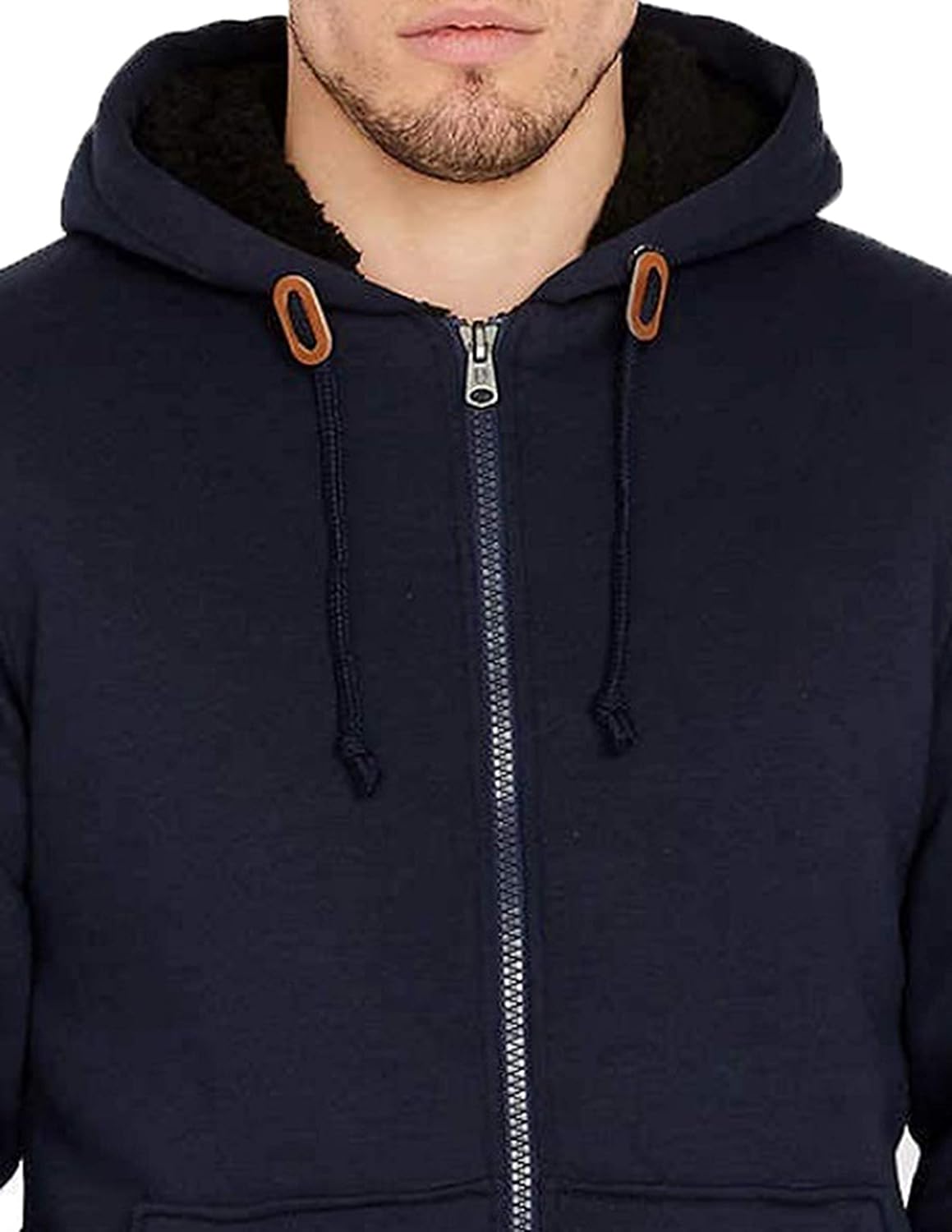blue sherpa hoodie