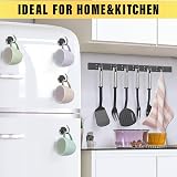 FINDMAG 3 Pack Magnetic Hooks 40 lbs Heavy Duty with Hooks for Walls view 4