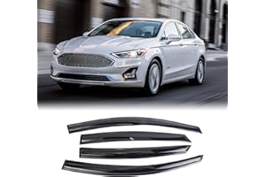 NOPOCA Window Visor Compatible with Ford Fusion 2013-2020 Sedan 4-Door Window Wind Deflector 4pcs Vent Shade，Window Rain Deflectors Accessories for Cars，Window rain Guards 94714