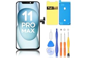 Ayake for iPhone 11 Pro Max Screen Replacement, 6.5-inch LCD Display Full HD and Touch Digitizer Assembly True Tone Programmable Face ID Remains with Tool Kits, for Model A2161, A2218, A2220