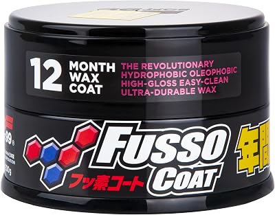 SOFT99 Fusso Coat 12 Months Wax Dark 200g - Durable Hydrophobic Car Wax
