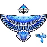 Creatoy Bird-Costume for Kids Eagle-Wings Parrot Costume Hawk Owl Dress Up for Boys Girls Party Halloween Favors Gifts Toys